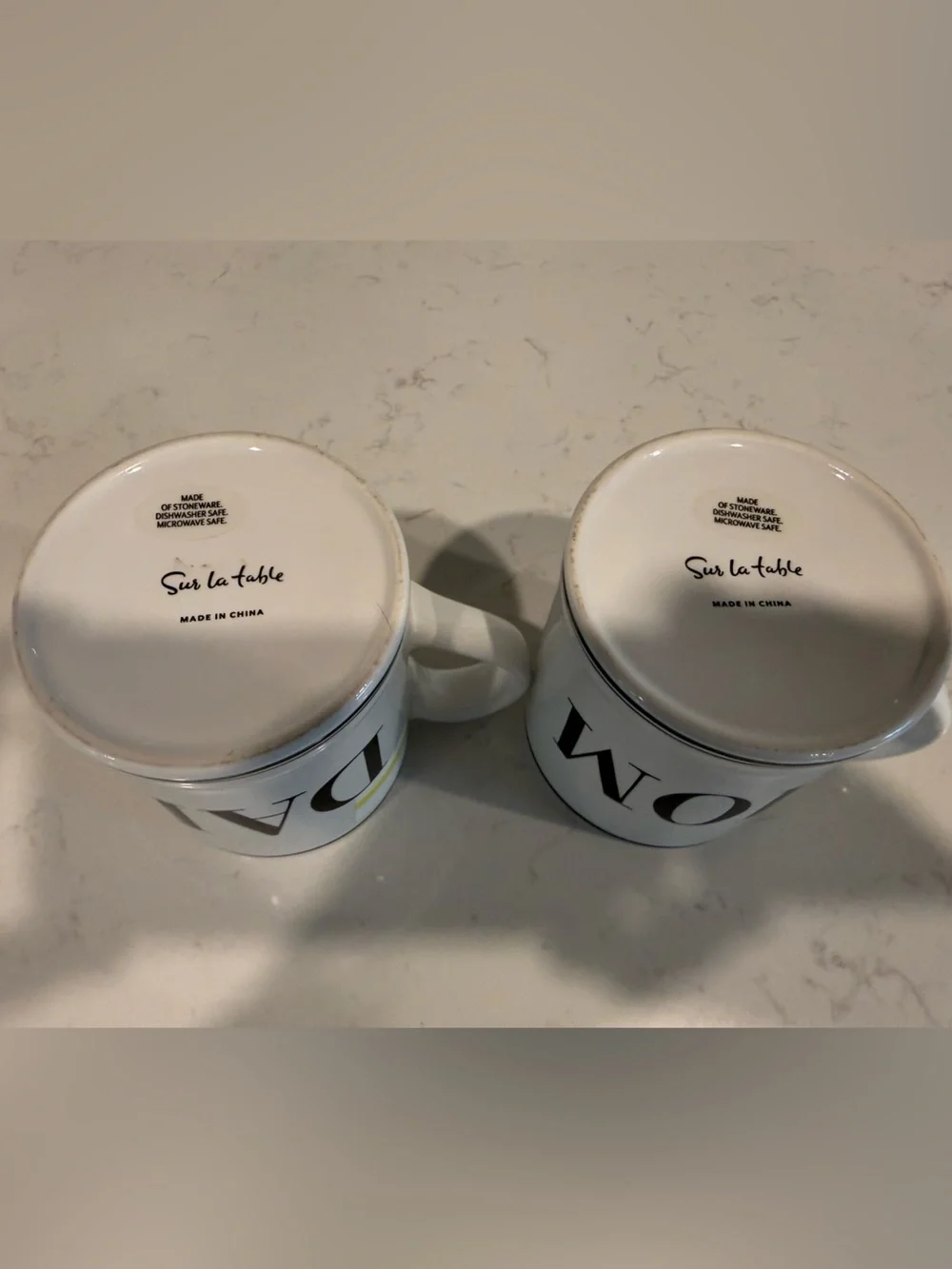 SUR LA TAB “Mom” and “Dad” Mugs